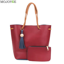 Women Leather Handbag PU Barrel Bag with Tassel Handbag Shoulder Bag Large Famous Brand Designer sac Tote Women Bag Clutch ELY