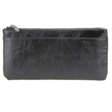 Women Men Leather Long Zipper Wallet 55''Phone Holder Zipper Coin Purse Leather Clutch Mobile Phone Holder ELY