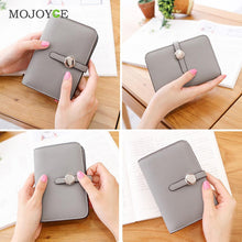 Women PU Leather Short Wallet Belt Purse Matte Women Wallet Small Purse Carteras Mujer Femininas Card Holder ELY