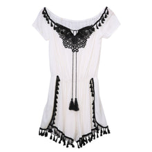 Women Rompers Jumpsuit Sexy Off Shoulder White Style Shorts Clubwear Playsuit Bodycon Lace Jumpsuits 1STL ELY