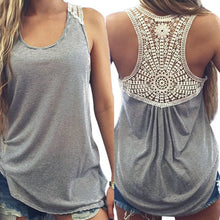 Women Vest Top Sleeveless Casual Tops Lace T-Shirt 1STL ELY