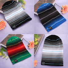 Woolen Yarn Stripe Men Hats Caps Women Hats Multistorey Stripe Hit Wool Hip Hop Men Knit Beanies Hats 1STL ELY