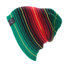 Woolen Yarn Stripe Men Hats Caps Women Hats Multistorey Stripe Hit Wool Hip Hop Men Knit Beanies Hats 1STL ELY