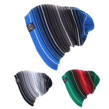Woolen Yarn Stripe Men Hats Caps Women Hats Multistorey Stripe Hit Wool Hip Hop Men Knit Beanies Hats 1STL ELY