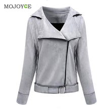 Zipper Leather Jacket Bomber Slim Short Irregular Oblique Collar Coat Long Sleeved Leather Jacket Women Coats Buckle Belt ELY