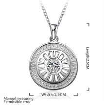 colares femininos sterling silver wheel silver -plated women necklace chain pendants692 ELY