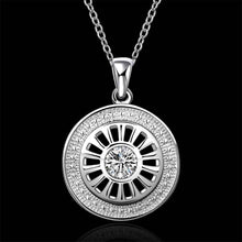 colares femininos sterling silver wheel silver -plated women necklace chain pendants692 ELY