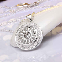 colares femininos sterling silver wheel silver -plated women necklace chain pendants692 ELY