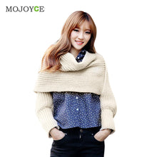 Novelty Warm Scarf Knitting Scarf With Long Sleeves Jumper Knitwear Outwear Warm Crochet Knit Long Soft Scarf ELY