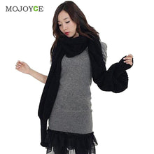 Novelty Warm Scarf Knitting Scarf With Long Sleeves Jumper Knitwear Outwear Warm Crochet Knit Long Soft Scarf ELY