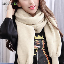 Novelty Warm Scarf Knitting Scarf With Long Sleeves Jumper Knitwear Outwear Warm Crochet Knit Long Soft Scarf ELY