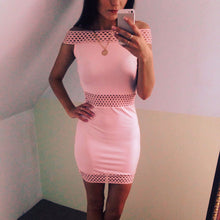 Off Shoulder Women Dress Vestido De Festa Hollow Out Backless Party Bodycon Dresses Vestidos Slash Neck Dress 1STL ELY