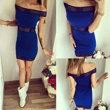 Off Shoulder Women Dress Vestido De Festa Hollow Out Backless Party Bodycon Dresses Vestidos Slash Neck Dress 1STL ELY