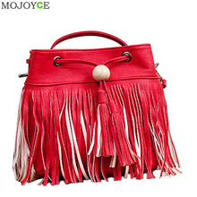 PU Barrel Shaped Women Handbags Famous Design Women Leather Handbag Women Bag Tassel Shoulder Crossbody Bags Clutch ELY