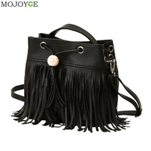 PU Barrel Shaped Women Handbags Famous Design Women Leather Handbag Women Bag Tassel Shoulder Crossbody Bags Clutch ELY