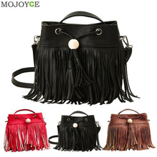 PU Barrel Shaped Women Handbags Famous Design Women Leather Handbag Women Bag Tassel Shoulder Crossbody Bags Clutch ELY