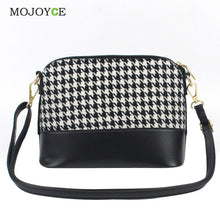 PU Leather Women Bag Embossed Women Messenger Bags Small Canvas Crossbody Handbag Shell Bag Plaid Bags Bolsa Feminina ELY