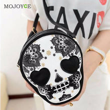 PU Retro Skull Print Women Bags Shoulder Crossbody Bag Women Leather Handbag Women Messenger Bags Designer Punk Skull Mochila ELY