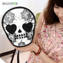 PU Retro Skull Print Women Bags Shoulder Crossbody Bag Women Leather Handbag Women Messenger Bags Designer Punk Skull Mochila ELY