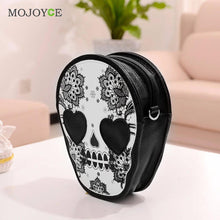 PU Retro Skull Print Women Bags Shoulder Crossbody Bag Women Leather Handbag Women Messenger Bags Designer Punk Skull Mochila ELY