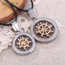 Pair of Couple Compass Pendant Necklace Boy Girl Jewelry 1STL ELY