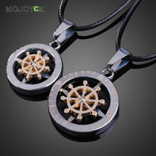 Pair of Couple Compass Pendant Necklace Boy Girl Jewelry 1STL ELY