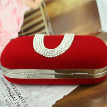 Party Women Bag Rhinestone Clutch Handbag Ring Bridal Evening Shoulder Chain ELY