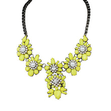 Popular Occident Style Beautiful Flowers Fluorescent Color Necklace Jewelry 1STL ELY