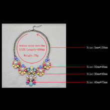 Popular Occident Style Beautiful Flowers Fluorescent Color Necklace Jewelry 1STL ELY