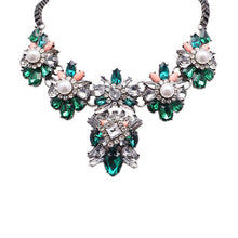 Popular Occident Style Beautiful Flowers Fluorescent Color Necklace Jewelry 1STL ELY