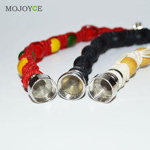 Portable Metal Bracelet Smoke Bracelet Bead Smoking Pipe AlloyString Wristband Pipe for Smoking Jamaica Rasta Weed Pipe Handmad ELY