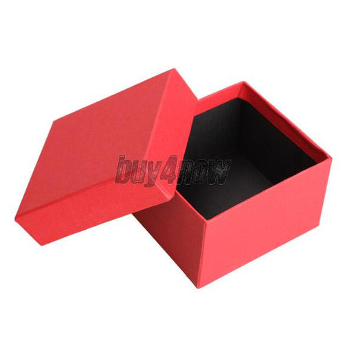 Present Gift Boxes Case for Bracelet Bangle Jewelry Watch Storage Red 1STL ELY