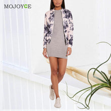 Pretty Little Thing Floral Printing Jacket Women Ladies Liana Scuba Bomber Jacket Women Top Women Basic Coats jaqueta feminina ELY
