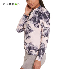Pretty Little Thing Floral Printing Jacket Women Ladies Liana Scuba Bomber Jacket Women Top Women Basic Coats jaqueta feminina ELY