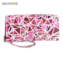 Printing PU Leather Women Wallet and Purse Patchwork Zipper Coin Pocket Clutch Carteira Mujer Feminina Wallet Women Clutch ELY