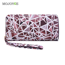 Printing PU Leather Women Wallet and Purse Patchwork Zipper Coin Pocket Clutch Carteira Mujer Feminina Wallet Women Clutch ELY