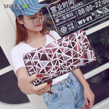 Printing PU Leather Women Wallet and Purse Patchwork Zipper Coin Pocket Clutch Carteira Mujer Feminina Wallet Women Clutch ELY