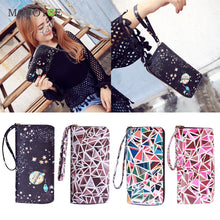 Printing PU Leather Women Wallet and Purse Patchwork Zipper Coin Pocket Clutch Carteira Mujer Feminina Wallet Women Clutch ELY