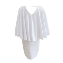 Pure White unique design from Paris Women Sexy Bodycon White Plus size batwing Sleeves Mini Dress plus size ELY