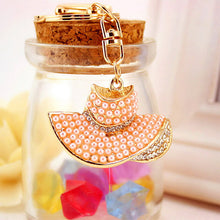 Queen's Hat Crystal Rhinestone Keyring Charm Pendant Purse Bag Key Ring Chain Keychain ELY