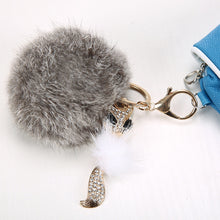Rabbit Hair Ball Key Chain Pendant Auger Fox Handbags Accessories 1STL ELY