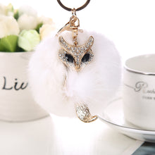 Rabbit Hair Ball Key Chain Pendant Auger Fox Handbags Accessories 1STL ELY