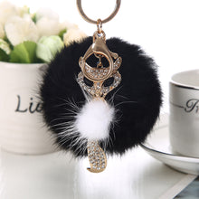 Rabbit Hair Ball Key Chain Pendant Auger Fox Handbags Accessories 1STL ELY