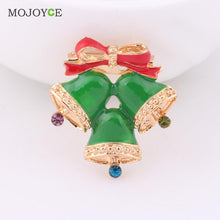 Red Enamel Christmas Stocking Snowman Brooch Festival Jewellery Xmas Gifts Jingle Bells Brooch Pin Christmas Brooch for Women ELY