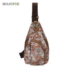 Retro Floral Printing Crossbody Women Messenger Bags Satchel Canvas Cotton Chest Pack Women Bag bolsa feminina sac a main ELY