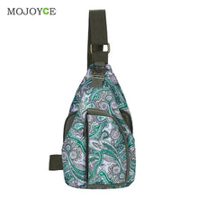 Retro Floral Printing Crossbody Women Messenger Bags Satchel Canvas Cotton Chest Pack Women Bag bolsa feminina sac a main ELY