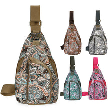 Retro Floral Printing Crossbody Women Messenger Bags Satchel Canvas Cotton Chest Pack Women Bag bolsa feminina sac a main ELY