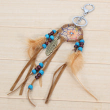 Retro Handcrafted Dream Catcher Feather Tree Keychain Bag Pendant 1STL ELY