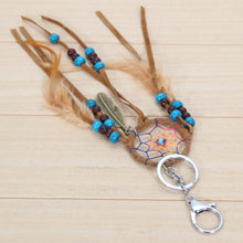 Retro Handcrafted Dream Catcher Feather Tree Keychain Bag Pendant 1STL ELY