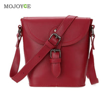Retro Women Leather Handbag PU Mini Shoulder Crossbody Women Messenger Bags Bucket Bag Classic bolsa feminina Sac a main ELY